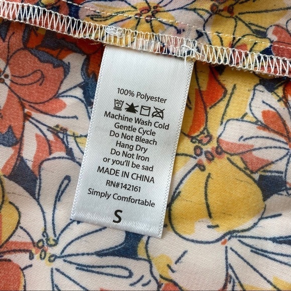 NWT Lularoe sheer open front flora cardigan kimono - Picture 9 of 12